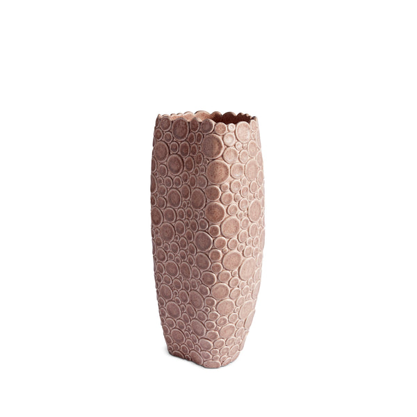 Pink Haas Gila Monster Vase - Embellished with Animal Scales - Organic S