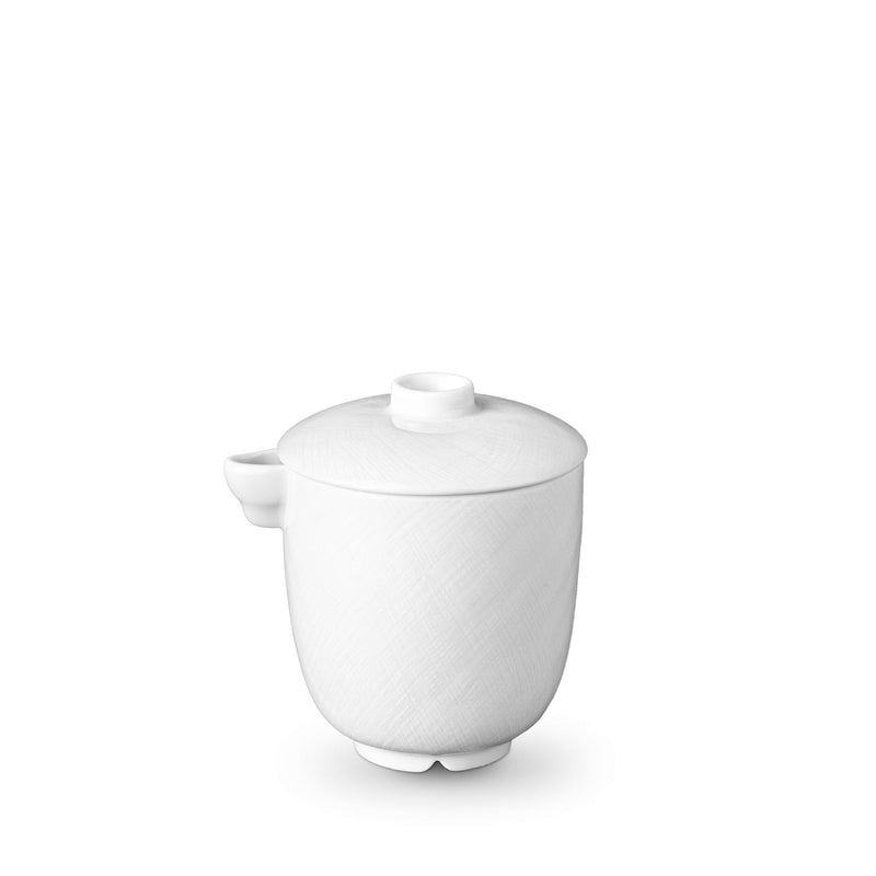 Han Creamer in White - Reminiscent of China's Han Dynasty - Crafted from Limoges Porcelain and Glazed Ceramics