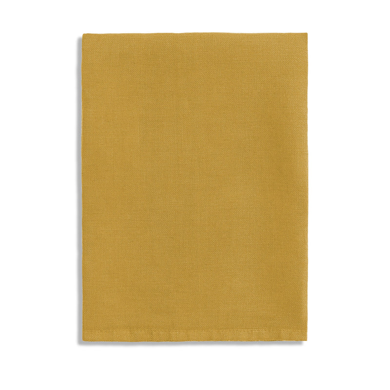 Mustard Linen Sateen Napkins - Hand-Crafted Linen Woven Textile - Luxurious & Intricate Soft Sateen Napkins