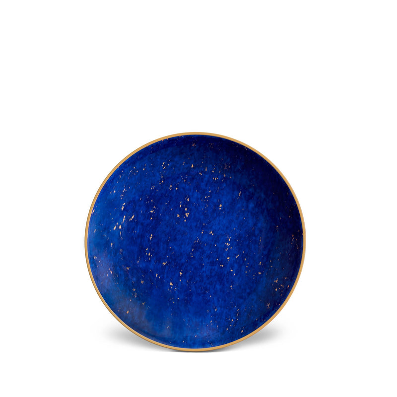 Lapis Canape Plates in Blue - A Nod to the Depth of Tones in the Night Sky - Hand-Gilded and Adorned with 24K Gold Accents