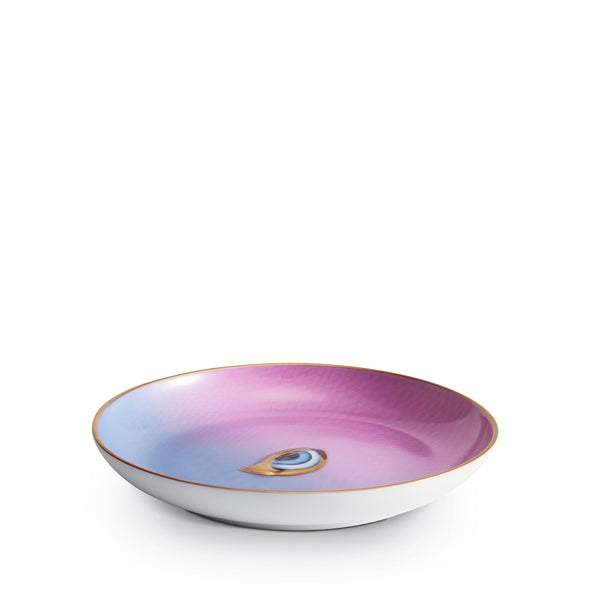 Blue and Purple Lito Plate - Features a Bold Eye Symbolizing Protection and Awareness - Lito Set Highlights Connection