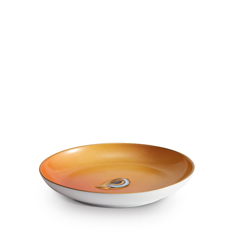 Orange and Yellow Lito Plate - Features a Bold Eye Symbolizing Protection and Awareness - Lito Set Highlights Connection