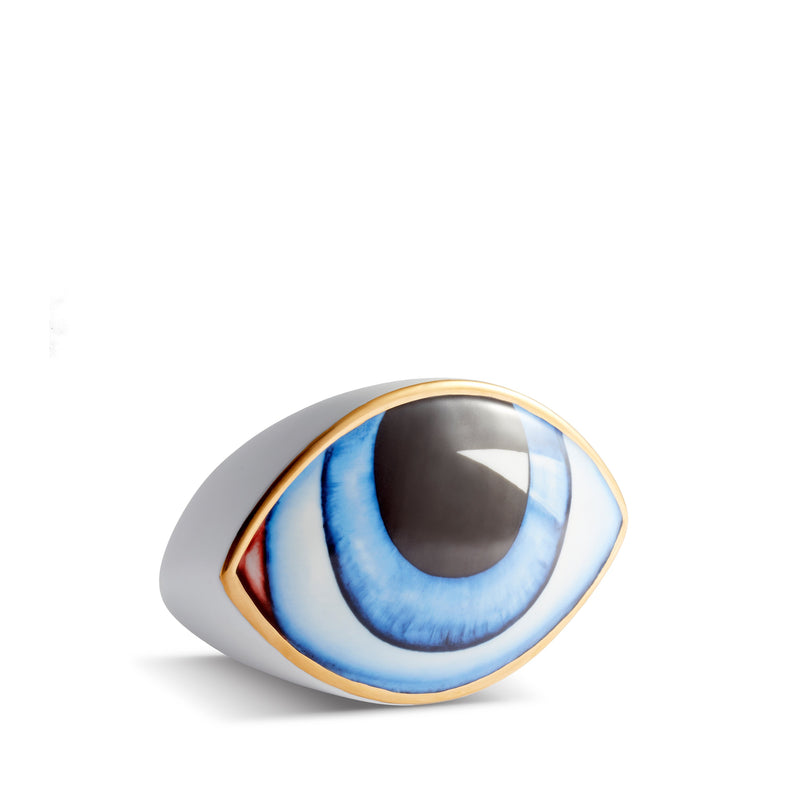 Lito Paperweight by L'OBJET - Features a Bold Eye Symbolizing Protection and Awareness