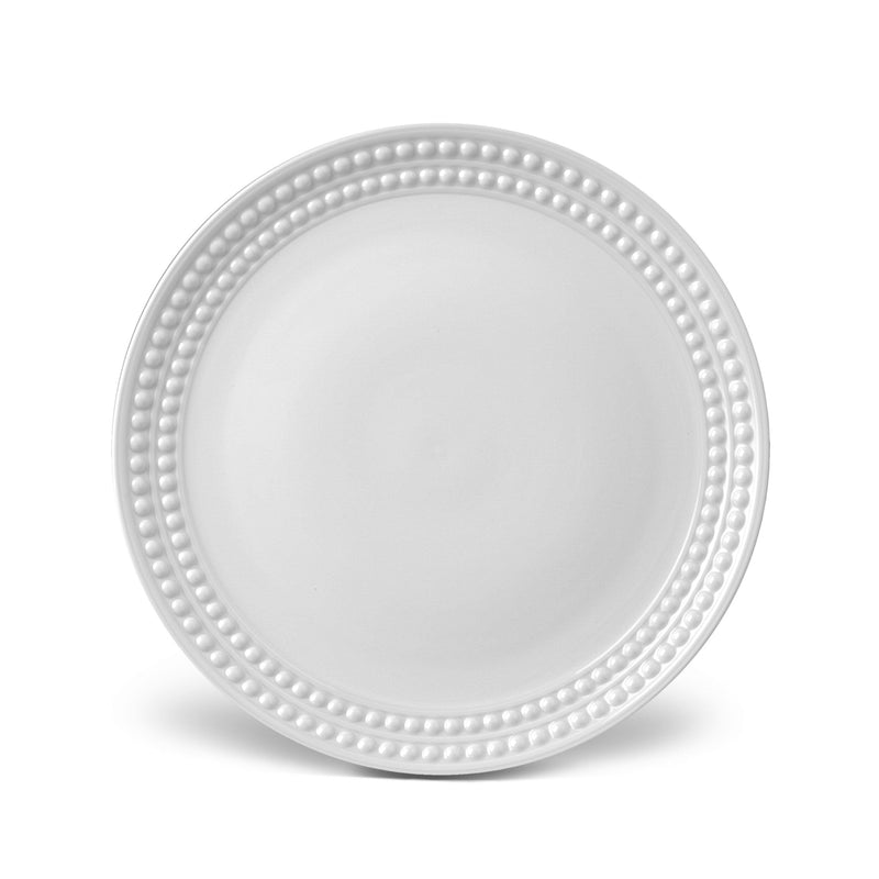 Perlée Dinner Plate in White - Timeless and Sophisticated Dinnerware Crafted from Limoges Porcelain