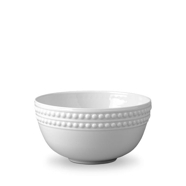 Perlée Cereal Bowl in White - Timeless and Sophisticated Dinnerware Crafted from Limoges Porcelain