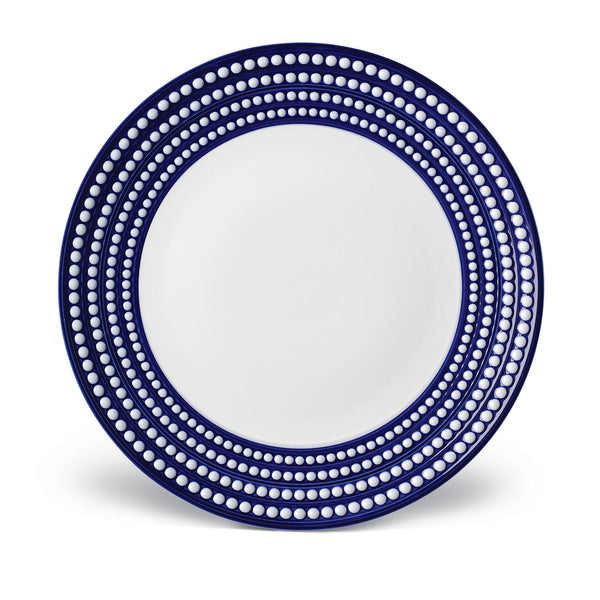 Perlée Charger in Bleu - Timeless and Sophisticated Dinnerware Crafted from Limoges Porcelain and Infused with Detailed Craftsmanship
