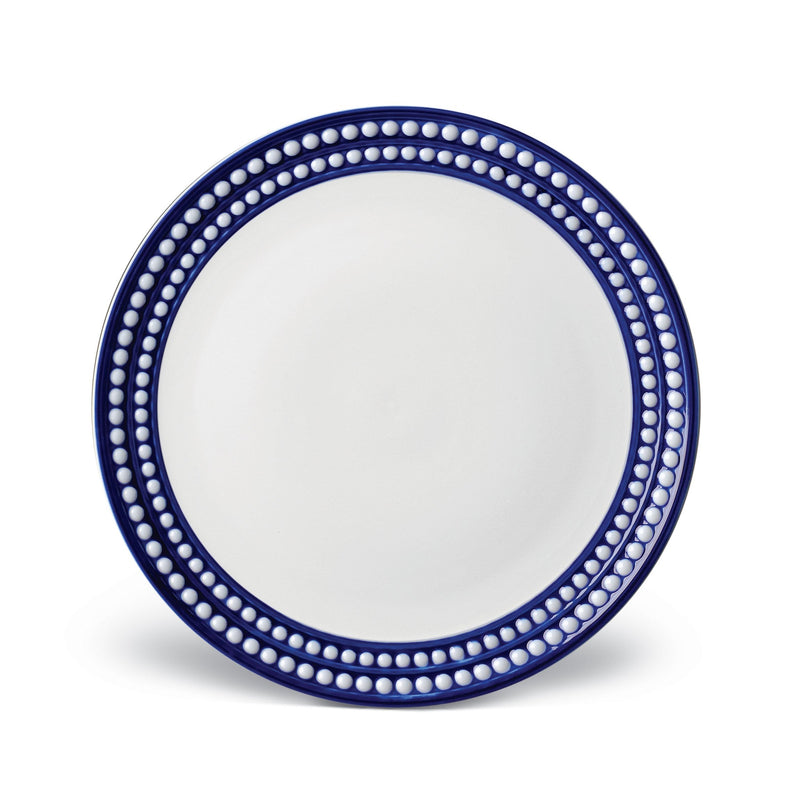 Perlée Dinner Plate in Bleu - Timeless and Sophisticated Dinnerware Crafted from Limoges Porcelain and Infused with Detailed Craftsmanship