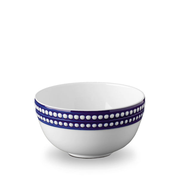 Perlée Cereal Bowl in Bleu - Timeless and Sophisticated Dinnerware Crafted from Limoges Porcelain and Infused with Detailed Craftsmanship