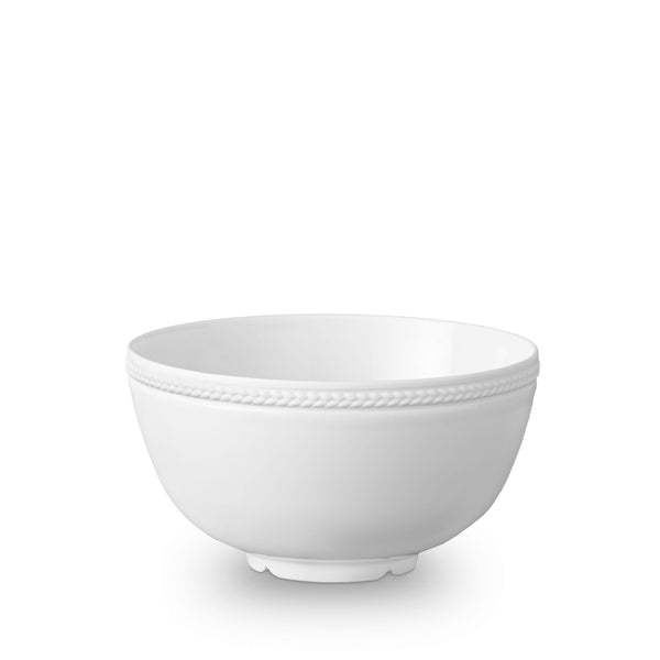 Medium Soie Tressée Cereal Bowl in White - Classic Yet Modern Design Made of Limoges Porcelain Creates a Contemporary Look on an Ancient Shape