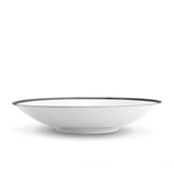 Large Soie Tressée Coupe Bowl in Black - Classic Yet Modern Design Made of Limoges Porcelain Creates a Contemporary Look on an Ancient Shape