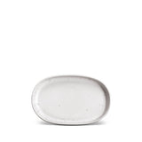 Terra Oval Platter in Stone - Hand-Crafted from Porcelain and Glazed Meticulously - Organic Shape