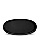 Medium Terra Oval Platter in Iron by L'OBJET - Hand-Crafted from Porcelain and Glazed Meticulously - Organic Shape