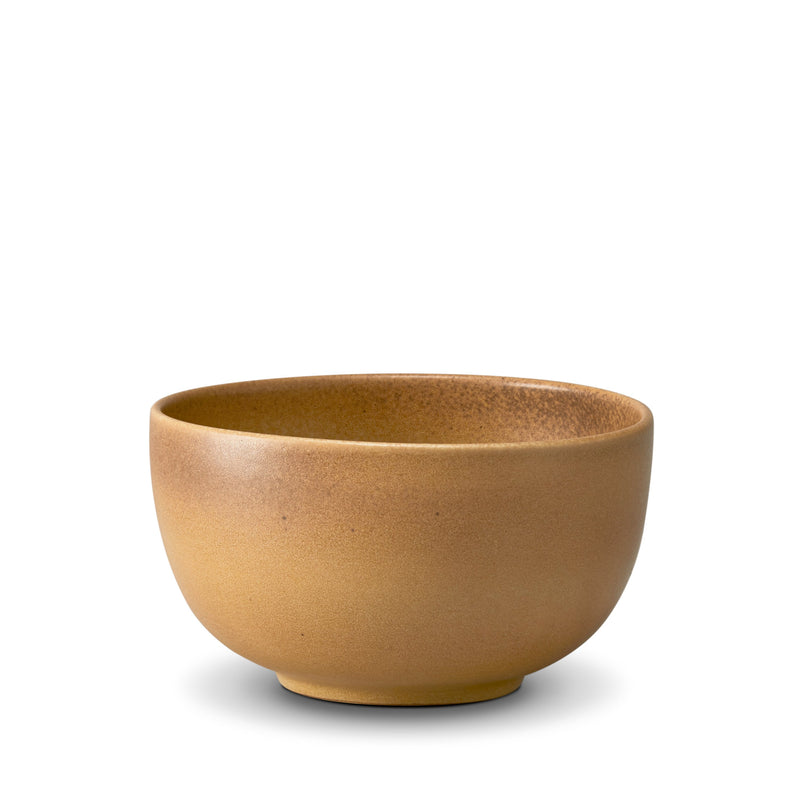 Medium Terra Cereal Bowl in Leather by L'OBJET - Hand-Crafted from Porcelain and Glazed Meticulously - Organic Shape