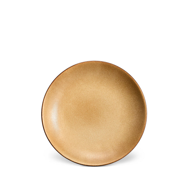 Terra Bread and Butter Plate in Leather by L'OBJET - Hand-Crafted from Porcelain and Glazed Meticulously - Organic Shape