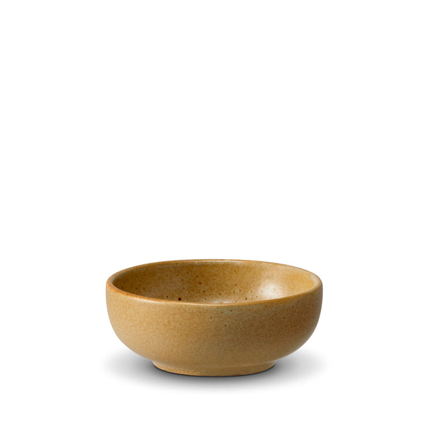 X-Small Terra Sauce Bowl in Leather by L'OBJET - Hand-Crafted from Porcelain and Glazed Meticulously - Organic Shape