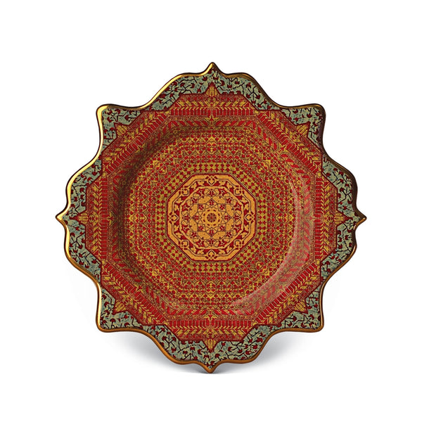 Tabriz Dessert Plates by L'OBJET - Reminiscent of an Old World Marketplace - Unique Collection with Distinctive Design