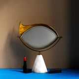 Lito Vanity Mirror by L'OBJET - Bold Eye Symbolizing Protection and Awareness