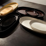 Terra Oval Platter - Leather