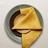 Linen Sateen Napkins - Mustard (Set of 4)