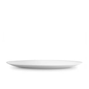 Large Soie Tressée Oval Platter in White - Classic Yet Modern Design Made of Limoges Porcelain Creates a Contemporary Look on an Ancient Shape
