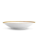 Large Soie Tressée Coupe Bowl in Gold - Classic Yet Modern Design Made of Limoges Porcelain Creates a Contemporary Look on an Ancient Shape